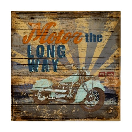 Art Licensing Studio 'Motor The Way' Canvas Art,14x14